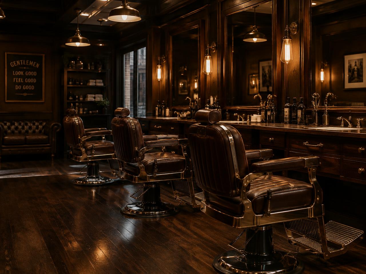 Ambiente da barbearia